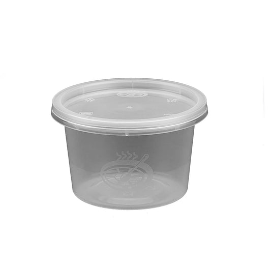 1000 Pieces 100 ml Clear Round Microwavable Portion Cup With Lid